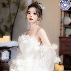 DRESSPRODUCTION オフショルダーボリュームフリルドレス（W342