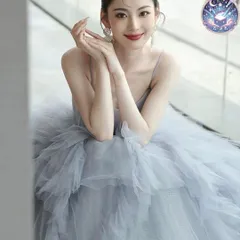 新品 未使用 ウェディングドレス レディースドレス トレンド色 チュールカラードレス結婚式　前撮り　フォトウェディング