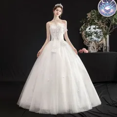 新品 未使用 ウェディングドレス レディースドレス 華やかチューブトップ　ウェディングドレス　結婚式　前撮り