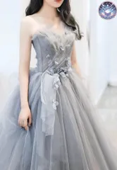 新品 未使用 ウェディングドレス レディースドレス チューブトップドレスウェディングドレス　カラードレス　パーティードレス