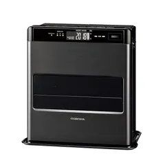 CORONA(コロナ) 石油ファンヒーター 【日本生産】 (木造10畳 / コンクリート13畳 まで) プレミアム消臭機能 ルーバースイング 省エネセンサー 入切タイマー リモコン付き グランブラック FH-WZ3624BY(KG)