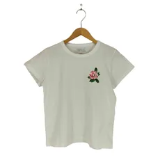 アニエスベー agnes b. クルーネック 刺繍 半袖 Tシャツ レディース  2