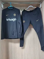 ナイキ チェルシー トレーナー 上下セット ブラック 海外 M