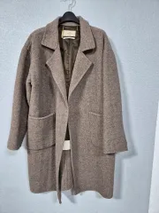ヘリンボーン ウール混 ウールブレンド ウールコート 66前後