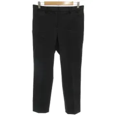 セオリーリュクス theory luxe パンツ スラックス 40 センタープレス 黒 ブラック ストレッチ 03-7106450 /GV ■YHS9