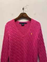 RALPH LAUREN SPORT Vネック ケーブル ニット