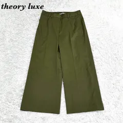 【美品】 theory luxe ワイドスラックスパンツ 036 カーキ