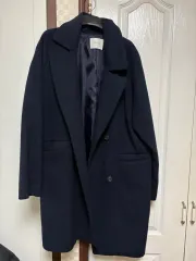 ネイビー ロングコート