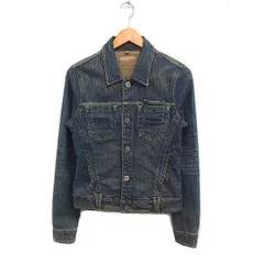 ヤヌーク YANUK Gジャン ジージャン デニム ジャケット S ネイビー 紺 /FT20