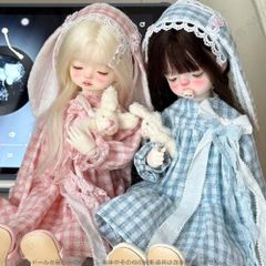 1/6ドール用服 3点セット BJDドール用 うさぎ ピンク 球体関節人形用