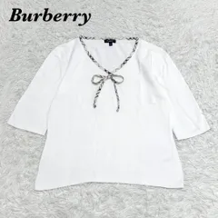 【美品】 Burberry London 5分袖カットソー L ノバチェック