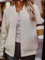 アイボリー キルティング ジャケット 新品 S