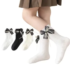 在庫処分 メッシュ 春夏 フォーマル服用靴下 入学式 女の子 リボン 結婚式 可愛い お姫様 卒園式 3足セット キッズ靴下 卒業式 ソックス ガールズ 綿 [Buffydeer]