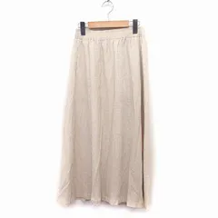 アズールバイマウジー AZUL by moussy フレアスカート ロング マキシ丈 柄 S ベージュ /FT32