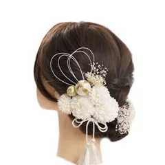 数量限定 ヘアアクセサリー 成人式前撮り 和装 前撮り ウェディング 結婚式 プリザーブドフラワー ブライダル 黄 花嫁 シルバー ゴールド 色打掛 白 振袖 赤 花 着物 銀 袴 金 銀箔 浴衣 浴衣 ヘッドドレス 金箔 紐 かすみ草 水引 七五三 卒業式 