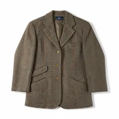 ラルフローレン Ralph Lauren ジャケット チェック テラードジャケット 裏地付き スリットブラウン系 9サイズ 984949のサムネイル
