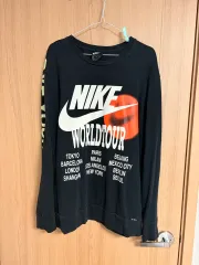 (断捨離) NIKE WORLD TOUR ロングスリーブ ブラック L