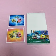 スポンジボブ コラボ カフェ 限定 ステッカー + メモ帳 セット