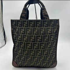 FENDI フェンディ ズッカ トートバッグ ハンドバッグ 折り畳み エコ