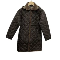 LAVENHAM(ラベンハム) コート サイズ36 S レディース美品  - ダークブラウン 長袖/キルティング/中綿/フード着脱可/秋/冬