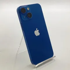 【全額返金保証】【最速発送】 iPhone 13 mini 128GB ブルー au 動作確認済 80%