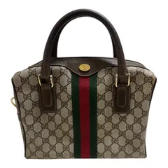 GUCCI グッチ　オールドグッチ　GGプラス　シェリーライン　ハンドバッグ　ミニボストン  【NE1】
