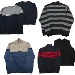 古着卸 まとめ売り ブランドMIX セーター 6枚セット (メンズ XL /2XL ) GAP エディーバウアー エルエルビーン 中古 古着 ND5398