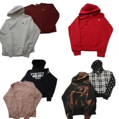 古着卸 まとめ売り チャンピオン Champion リバースウィーブ スウェット 7枚セット (メンズ S ) フーディー タイダイ 中古 古着 ND5452