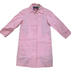 ラルフローレン　ステンカラーコート　7 ピンク　古着　インパクト21 Sサイズ相当　チェック柄　ヴィンテージ