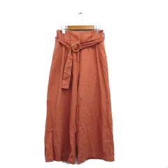 ビーミングバイビームス B:MING LIFE STORE by BEAMS ワイドパンツ ベルト コットン シンプル S オレンジ 橙色 /KT1