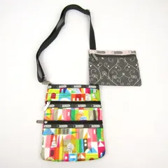 レスポートサック イッツアスモールワールド ディズニーコラボ ショルダーバッグ/ポーチ 2点セット ブランド レディース LeSportsac 【中古】