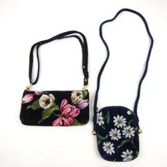 フェイラー ショルダーバッグ 2点セット 花柄 シェニール織 鞄 カバン ブランド まとめて レディース FEILER 【中古】