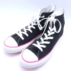 コンバース スニーカー ハイカット チャックテイラー オールスター シューズ 靴 レディース 24.5サイズ ブラック CONVERSE 【中古】