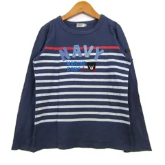 ミキハウス 長袖Ｔシャツ トップス ブラックベア　ダブルビー キッズ 男の子用 140サイズ ネイビー MIKIHOUSE 【中古】