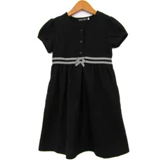 べべ ワンピース トップス　半袖 キッズ 女の子用 120サイズ ブラック BeBe 【中古】