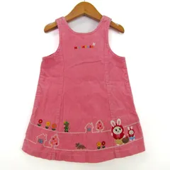 ミキハウス ワンピース トップス　日本製 ベビー 女の子用 90サイズ ピンク MIKIHOUSE 【中古】