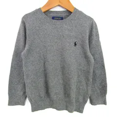 ポロ ラルフローレン セーター トップス　ポニーロゴ キッズ 男の子用 4/4Tサイズ グレー POLO RALPH LAUREN 【中古】