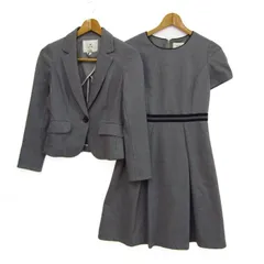 エフデ セットアップ 上下セット ジャケット 半袖ワンピース レディース 9サイズ グレー ef-de 【中古】
