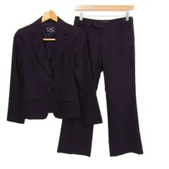 クードシャンス セットアップ 上下セット スーツ ジャケット パンツ シルク混 レディース 36サイズ ブラック COUP DE CHANCE 【中古】