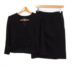 ジバンシィ セットアップ 上下セット ジャケット スカート フォーマル レディース 12サイズ ブラック GIVENCHY 【中古】