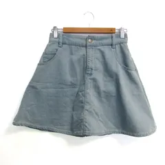ジルスチュアート ミニスカート ボトムス デニム調 スウェット レディース Sサイズ 水色 JILLSTUART 【中古】