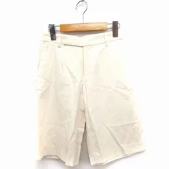 スピック&スパン Spick&Span impression de paris パンツ ハーフ ショート 無地 シンプル コットン 綿 36 アイボリー /FT46