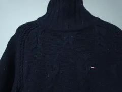 タミーヒルフィガー デニム タートルネック セーター ネイビー (サイズM 100)