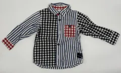 【新入荷!!】☆セット割対応☆ ブリーズ ベビー 長袖 シャツ 90cm （1431）