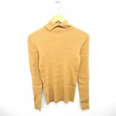 B&Y ユナイテッドアローズ BEAUTY&YOUTH ビューティー&ユース ニット セーター タートルネック ウール混 長袖 茶 ベージュ /TT32