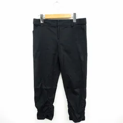 リフレクト Reflect パンツ ボトムス クロップド 無地 シンプル 七分丈 7 ブラック 黒 /MT38