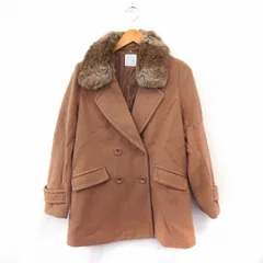 ローリーズファーム LOWRYS FARM コート アウター チェスターコート ダブル ポケット M ブラウン /ST9