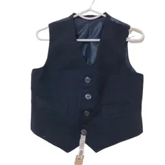キッズベスト　紺　ネイビー　男の子　セレモニー　【美品】　お受験　クリーニング済み　【Z1709】