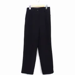 クラシカルエルフ CLASSICAL ELF センタープレス パンツ ストレート 無地 シンプル タック S ブラック 黒 /HT34