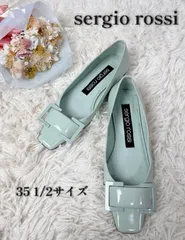 sergio rossi セルジオロッシ　パンプス　パテントレザーバレエフラット　35 1/2